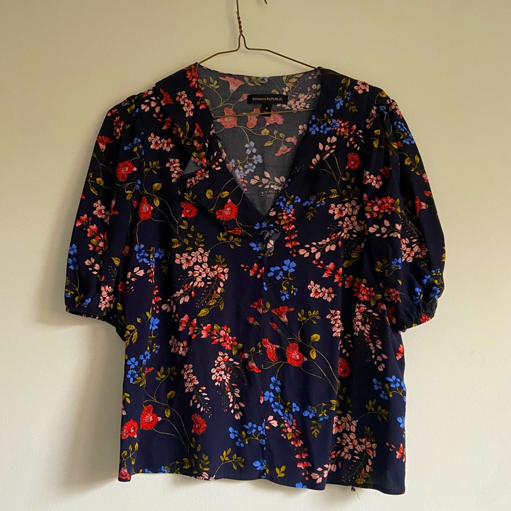 Banana Republic Floral Blouse